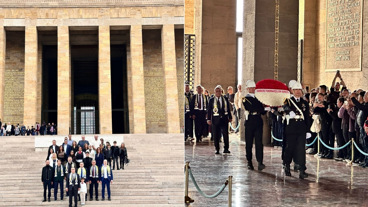 Hamburglu Fenerbahçeliler Anıtkabir ziyaretiyle Yozgat yolunda
