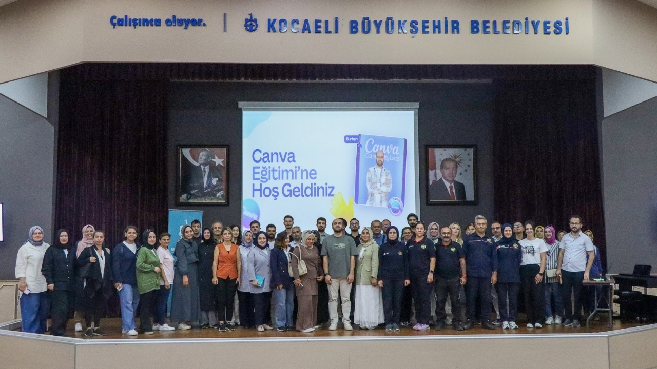 Kocaeli Büyükşehir personeli “Canva” eğitimi aldı