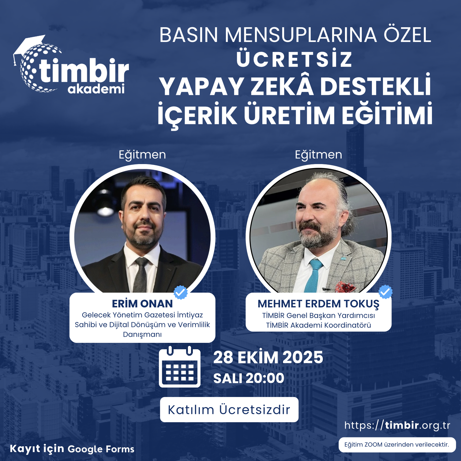 Ti̇mbi̇r Akademi'den Ücretsiz Yapay Zekâ Destekli İçerik Üretim Eğitimi