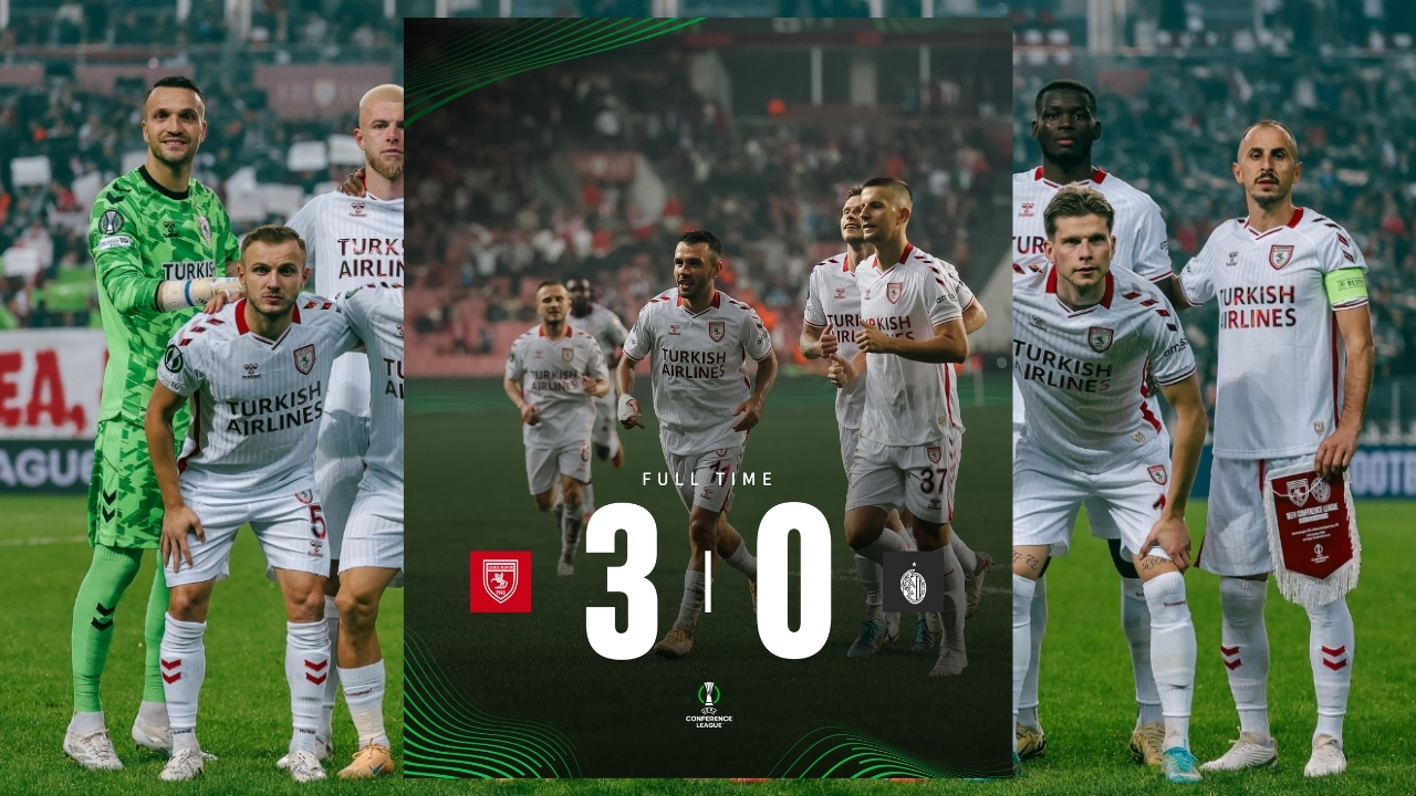 Samsunspor Avrupa’da fırtına gibi esiyor