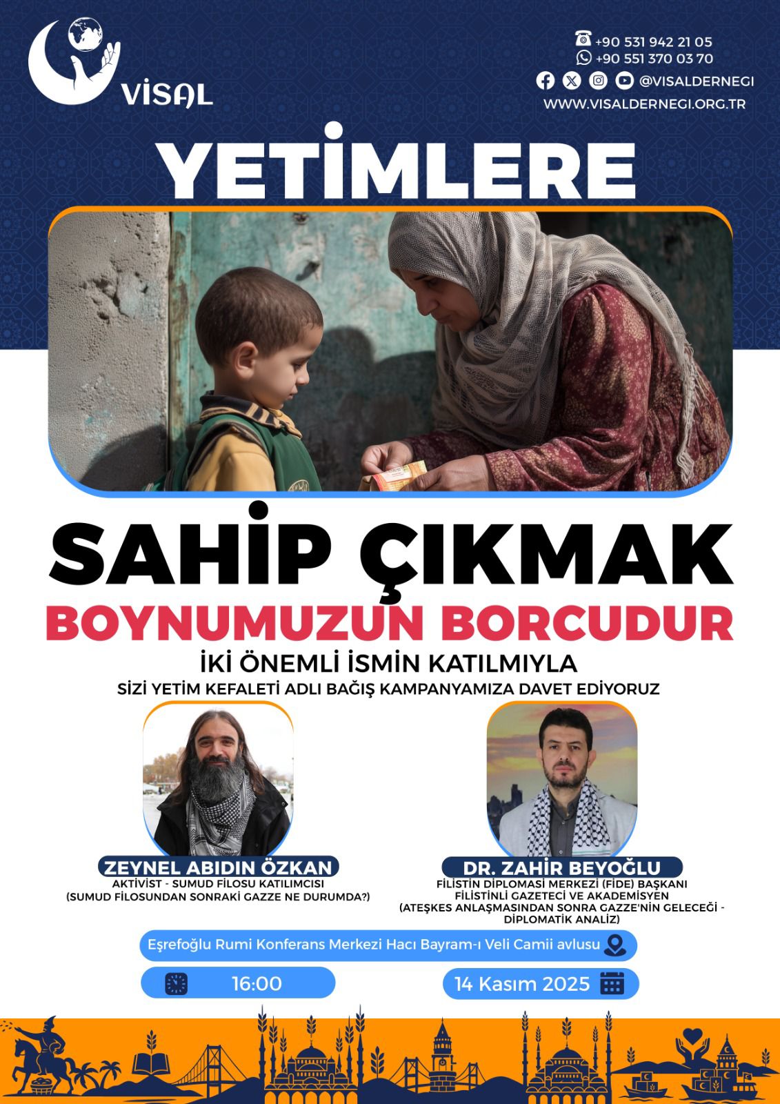 Visal Derneği’nden yetimler için anlamlı çağrı “Sahip çıkmak boynumuzun borcu”