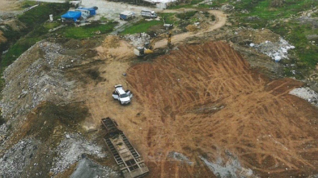 Hafriyat döken firmaya 7,5 milyon lira ceza