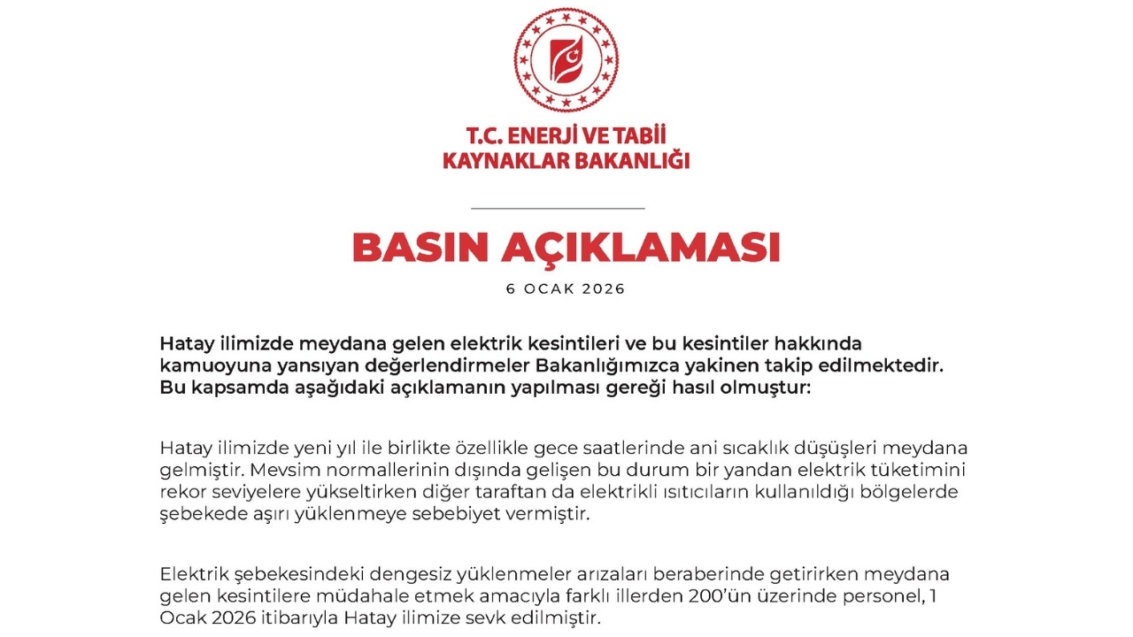 Hatay’da elektrik kesintilerine karşı seferberlik Ekipler sahada