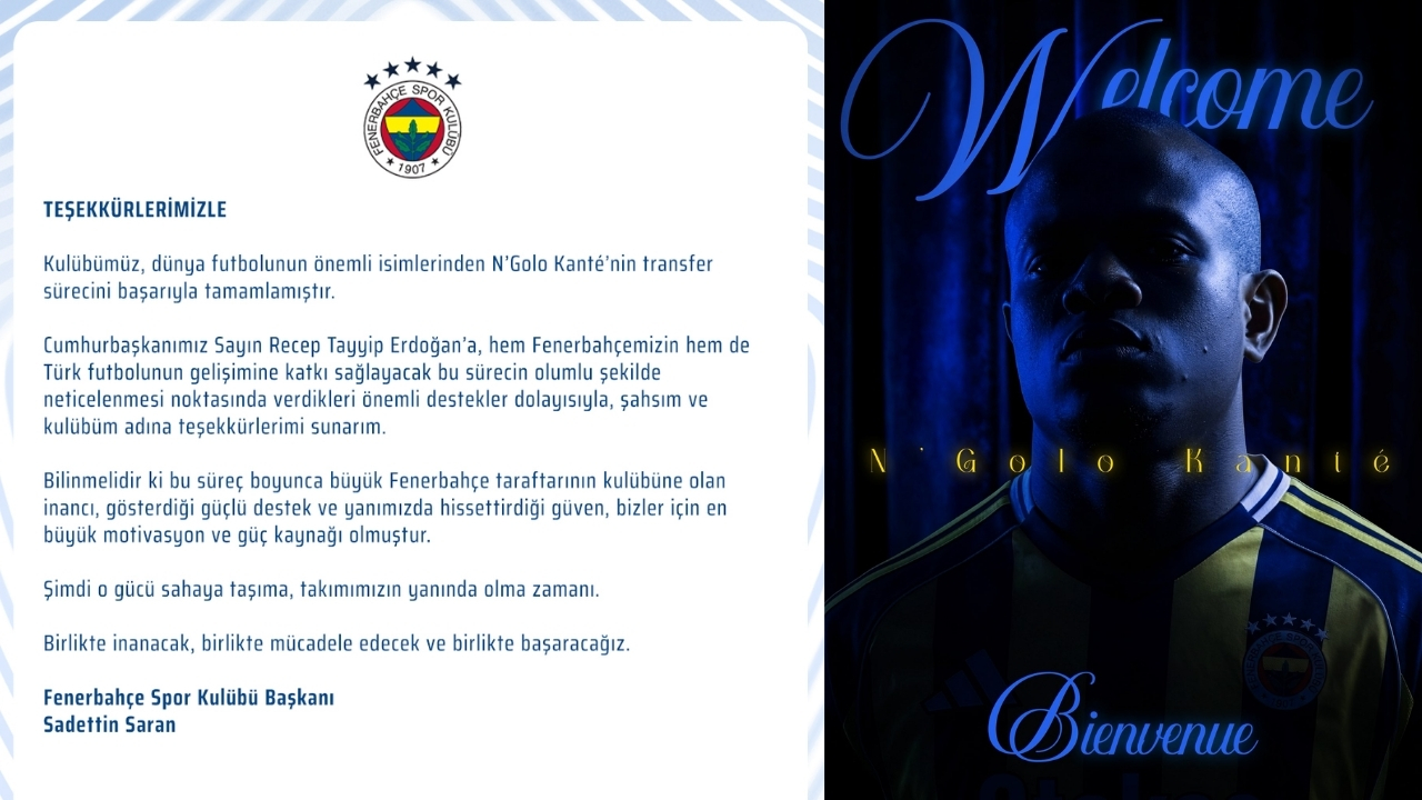 Saran’dan Cumhurbaşkanı Erdoğan’a Kante teşekkürü