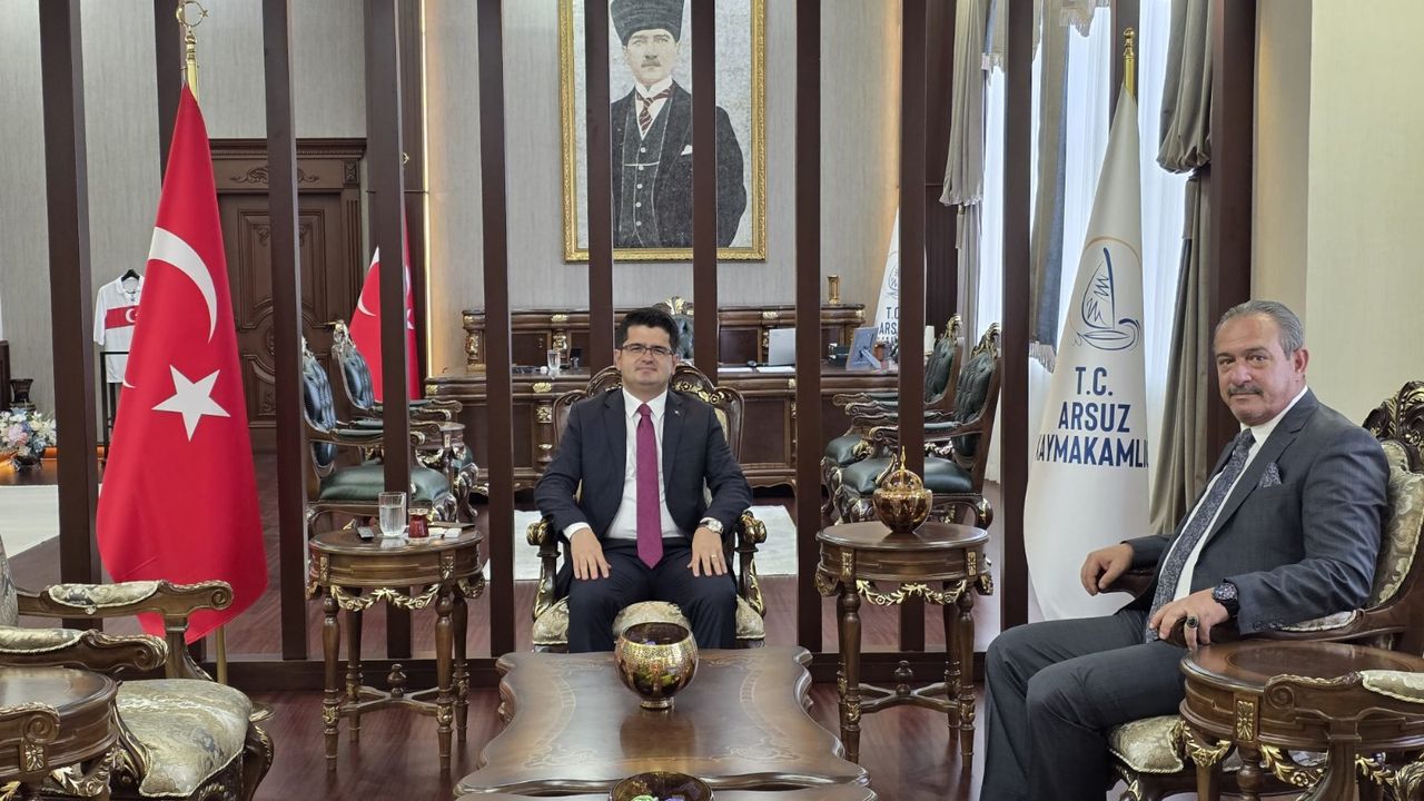 TİMBİR ve BHA'dan Arsuz Kaymakamı Fatih Eroğlu'na ziyaret