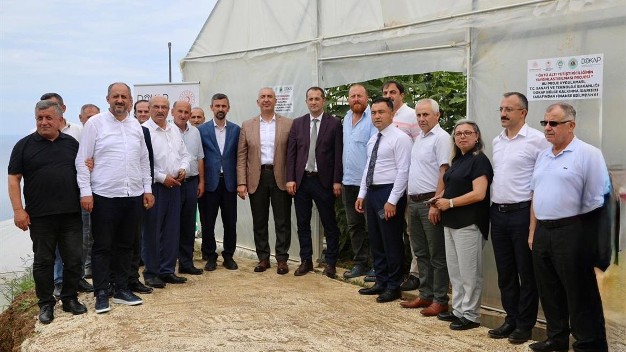 "Akçaabat Örtüaltı Yetiştiriciliğinin Yaygınlaştırılması'' projesi açılış töreni gerçekleştirildi