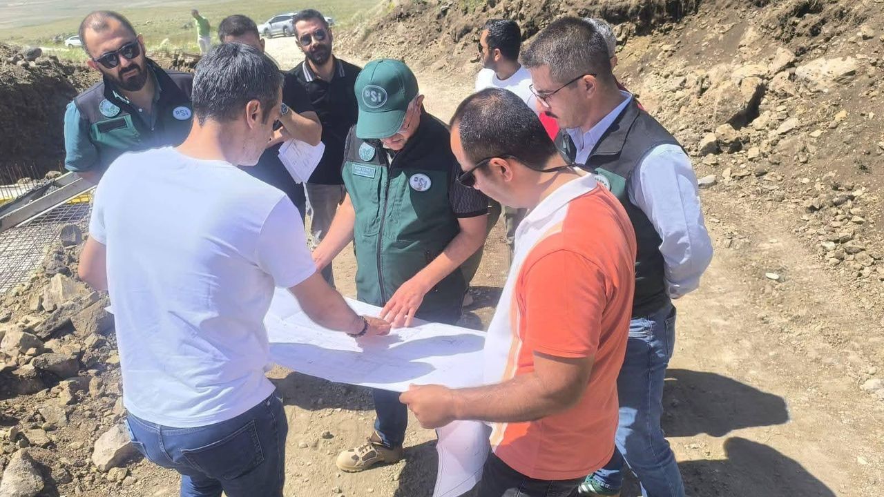 DSİ Kars Bölge Müdürü Serdar Kotan, Kars'taki çalışmaları yerinde inceledi
