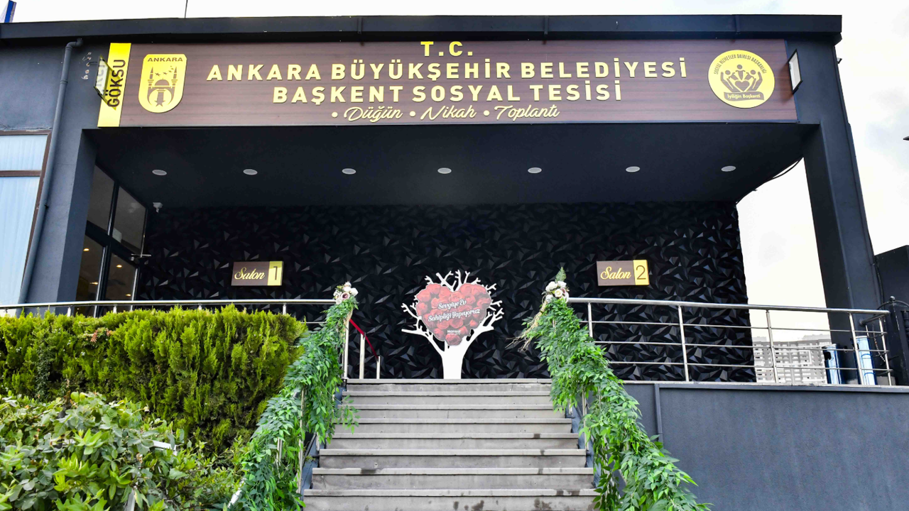 Ankara Büyükşehir Belediyesi'nden ücretsiz düğün salonu