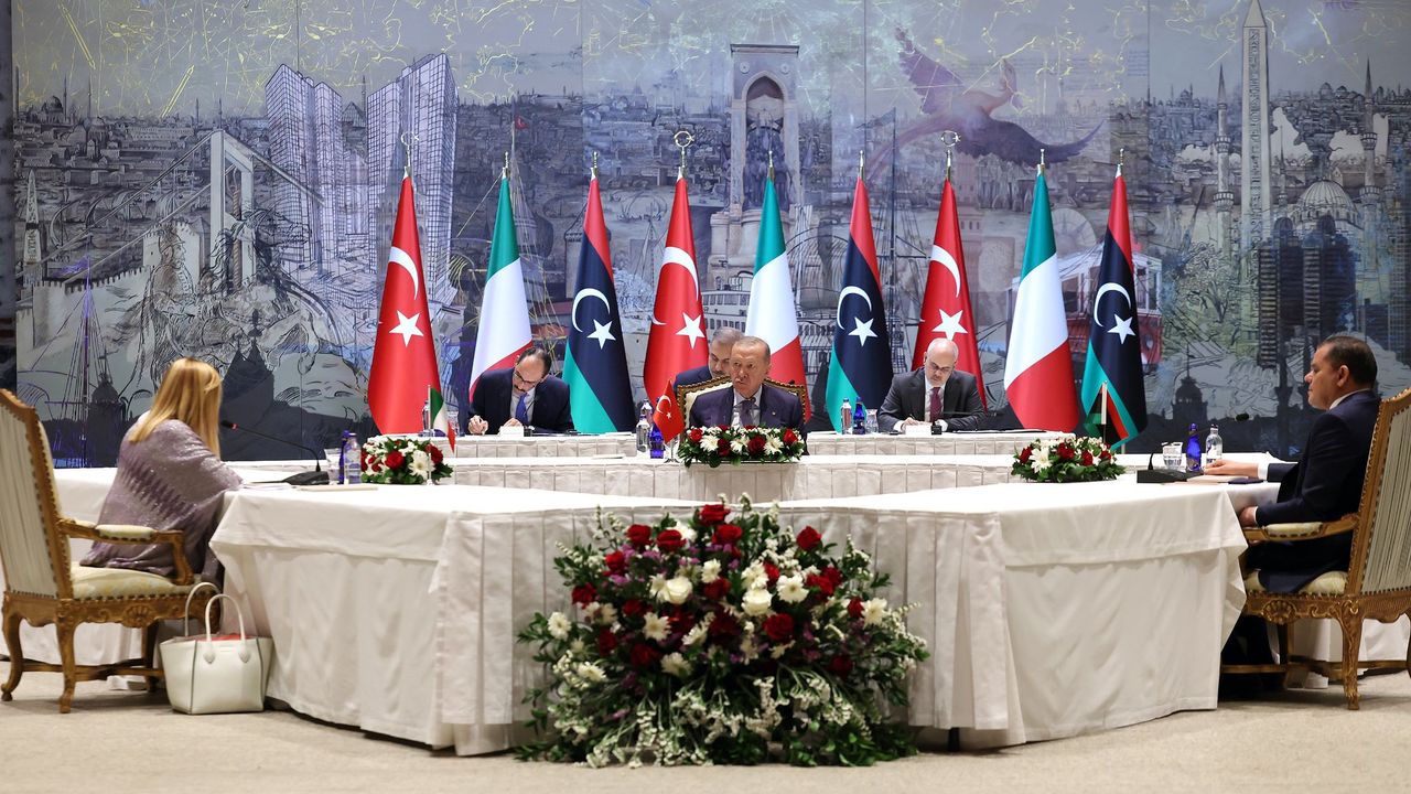 İstanbul'da Türkiye-İtalya-Libya zirvesi