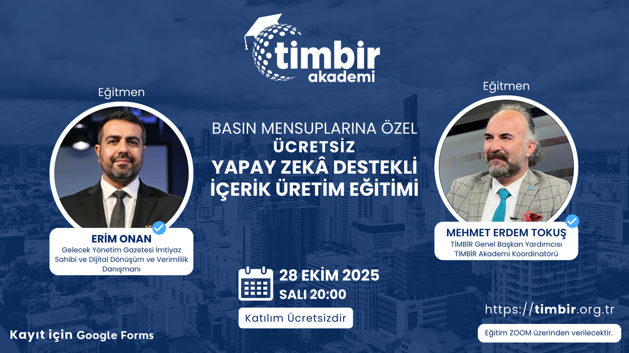 TİMBİR Akademi'den Ücretsiz Yapay Zekâ İçerik Üretim Eğitimi