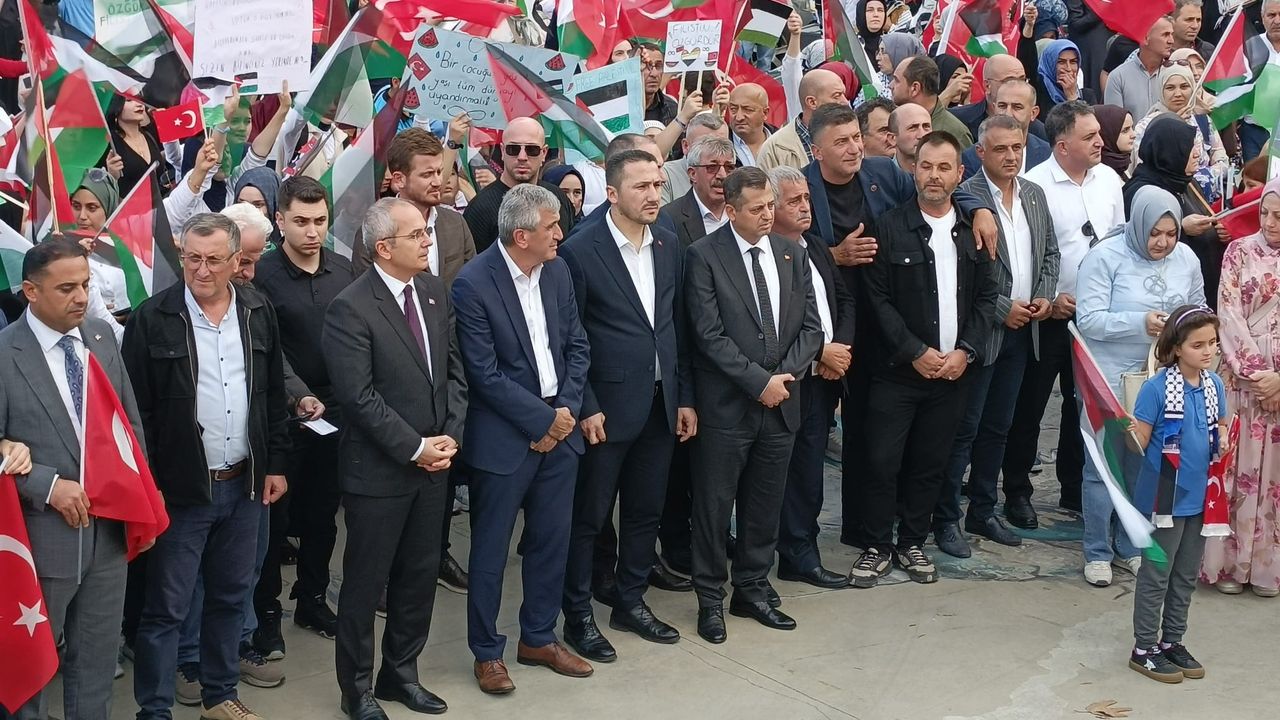 Akçakoca'dan “Gazze için" tek ses çıktı