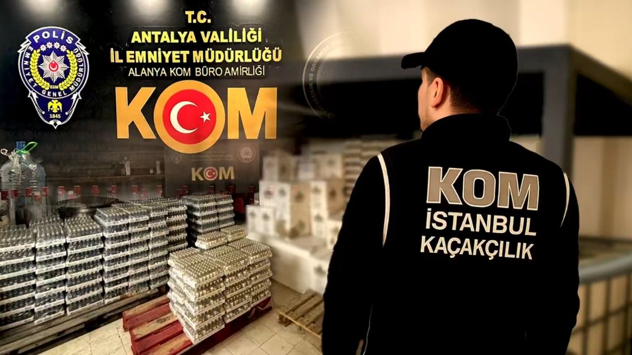81 ilde kaçak ve sahte içki operasyonu