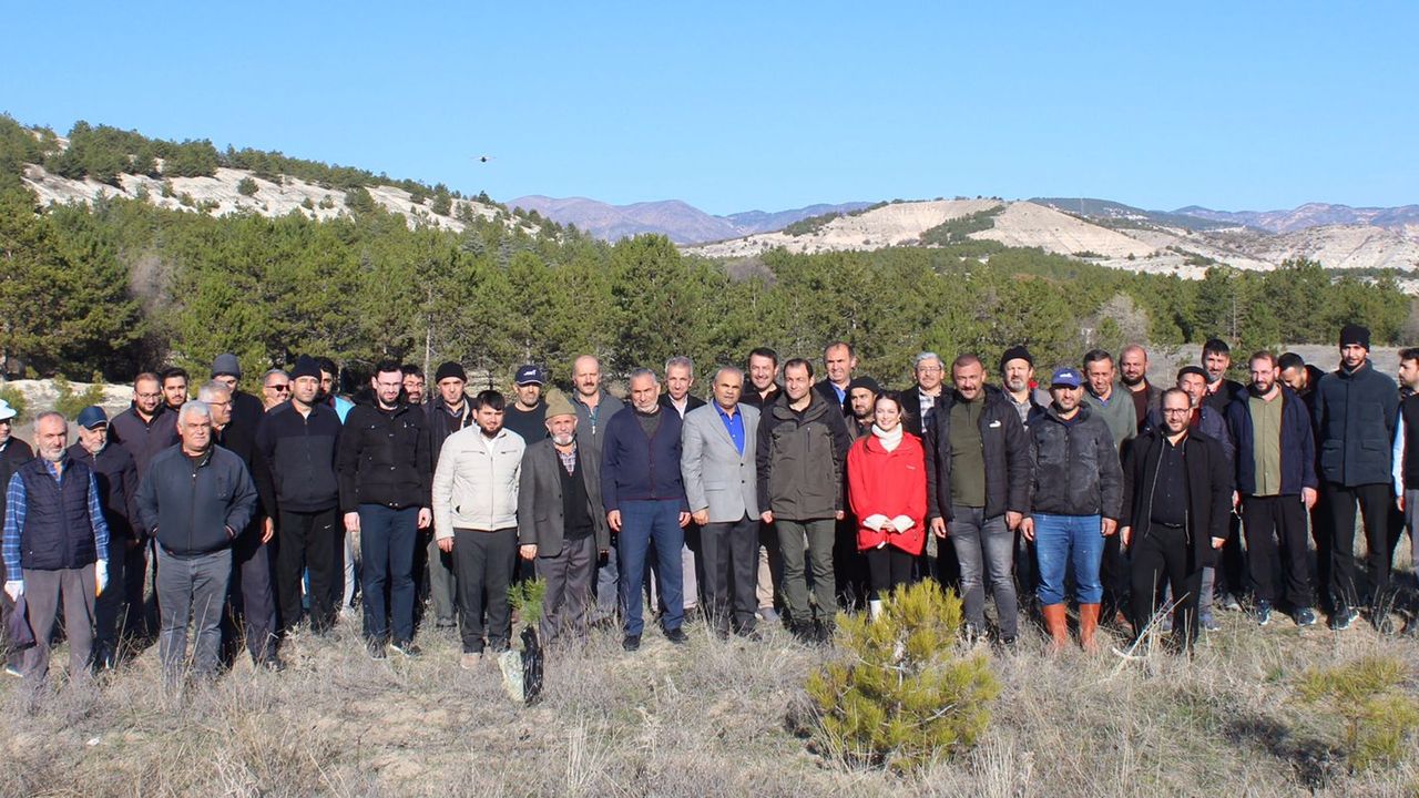 Beypazarı’nda “Alemlere Rahmet” Hatıra Ormanına 250 fidan dikildi