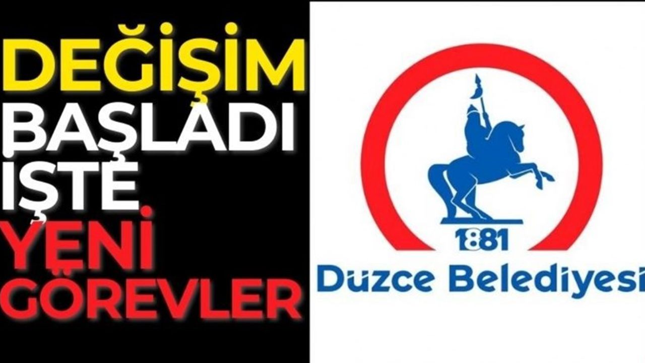 Düzce Belediyesi’nde “2025’in son atamaları” yapıldı
