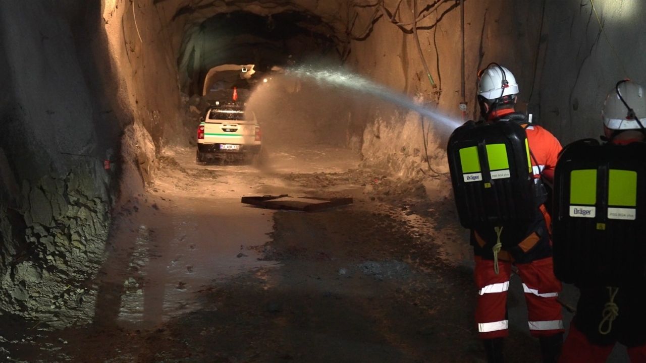Çayeli Bakır’da madencilikte acil durum tatbikatı gerçekleştirildi