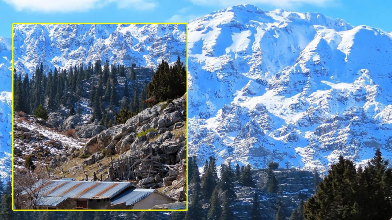 Giden Gelmez’de kış büyüsü