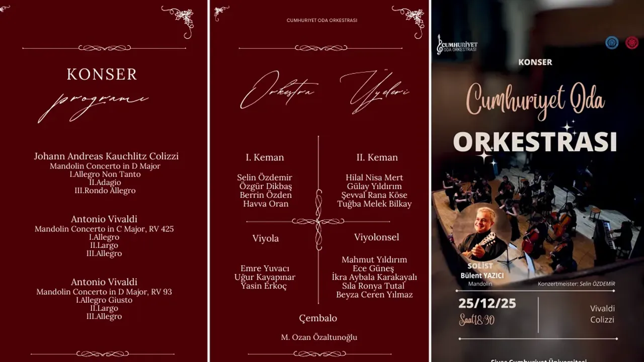 Cumhuriyet Oda Orkestrası konserini kaçırmayın