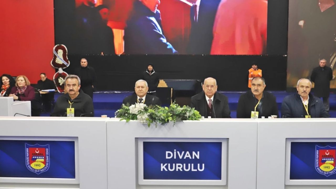 Ankara Servis Aracı İşletmecileri Esnaf Odası Olağan Genel Kurulu gerçekleşti