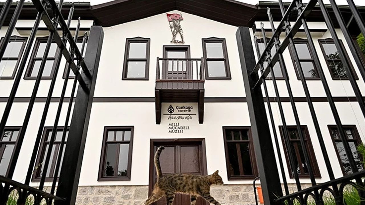 Çankaya Abidin Paşa Köşkü 'Milli Mücadele Müzesi' artık ücretsiz ziyaret edilebilecek