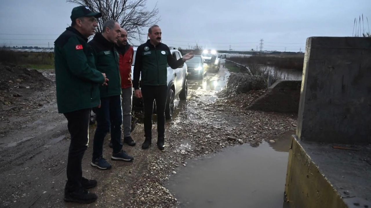 DSİ yetkilileri sel riskine karşı Serik’te sahada