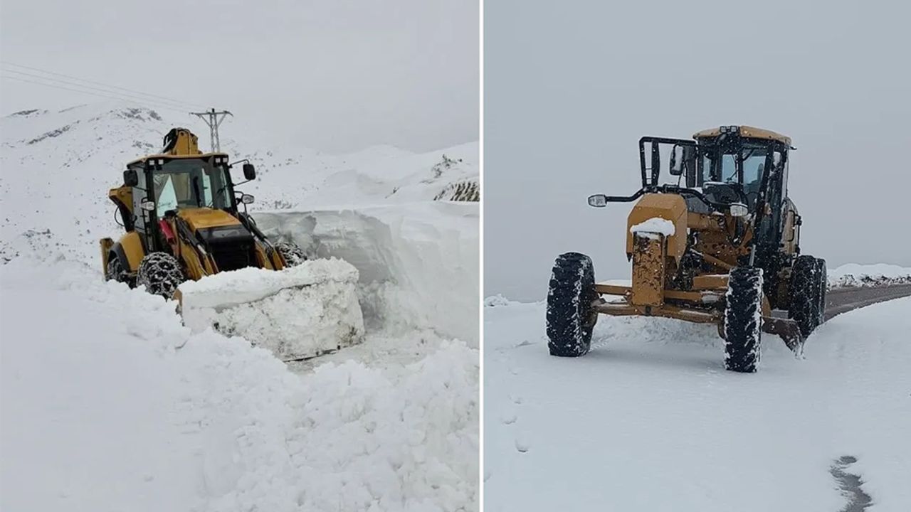 Batman Sason'da karla mücadele hız kesmeden devam ediyor