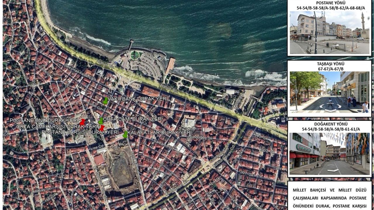 Altınordu'da geçici ulaşım değişikliği