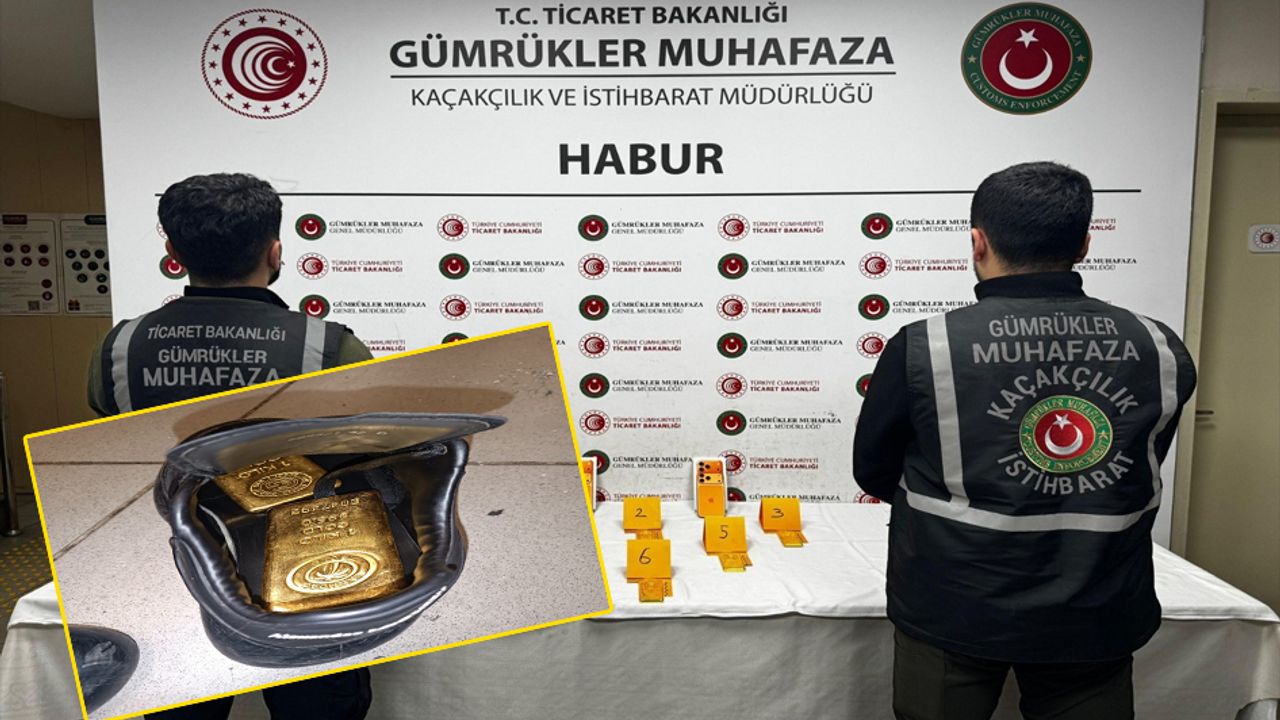 Habur’da ayakkabıların içinden 41 kilo altın çıktı