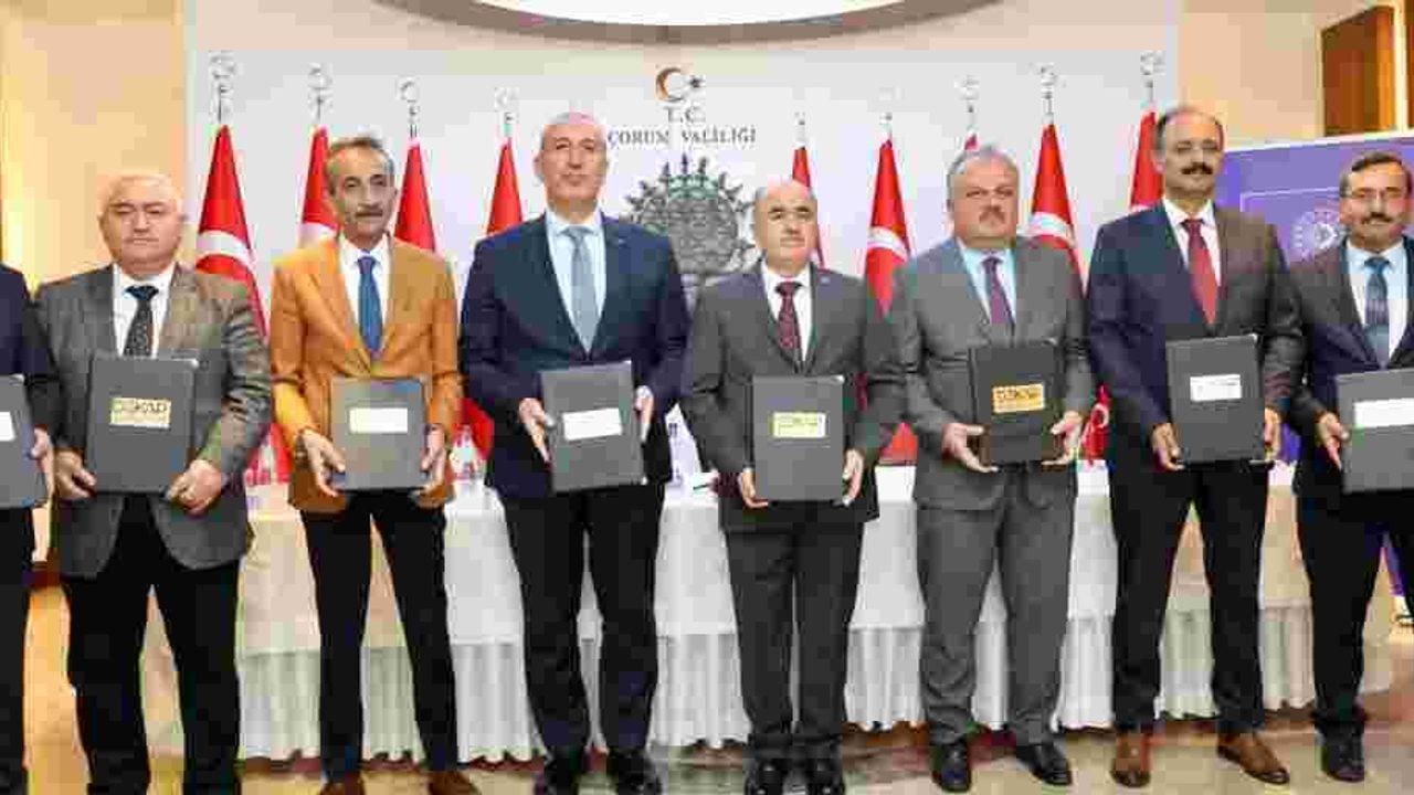 Çorum'da protokol imza töreni gerçekleştirildi