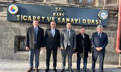 Kars Defterdarı Fatih Polat'tan TSO Başkanı Kadir Bozan'a ziyaret