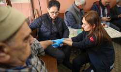 Alanya’da evde bakım taraması yılbaşı gecesi de devam etti