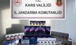 Kars'ta şüpheli araçtan yüzlerce paket kaçak sigara çıktı