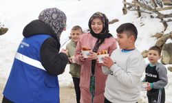 Canik Belediyesinden çocuklara kar sürprizi