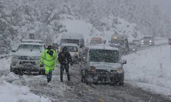 Alacabel'de kar kalınlığı 15 santimetreye ulaştı