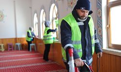 Safranbolu'da ramazan öncesi camilerde temizlik