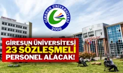 Giresun Üniversitesi sözleşmeli personel alacak