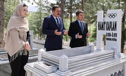 Amasya protokolünden Milli güreşçi Hamit Kaplan’a vefa ziyareti