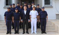 Kaymakam Ürkmezer'den sahil güvenlik personeline veda ve teşekkür