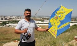 Antalya’da olta ile uçurtma uçurdu, görenler hayran kaldı
