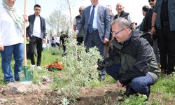 Kars Kafkas Üniversitesinde fidan dikimi etkinliği düzenlendi