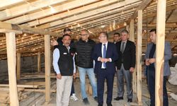 Vali Polat, İl Halk Kütüphanesi çalışmalarında incelemelerde bulundu
