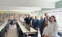 Milletvekili Çalkın, Kars Alparslan Anadolu Lisesi Kütüphanesi'ni inceledi