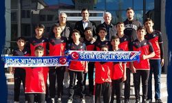 Selim U15 şampiyon takımından Başkan Barış Koç'a anlamlı ziyaret!