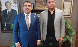 Azerbaycan Kars Başkonsolosu Zamin Aliyev'den Milletvekili Çalkın'a TBMM'de ziyaret