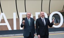 Cumhurbaşkanı Erdoğan, Azerbaycan'ın Laçın Havalimanı açılışında