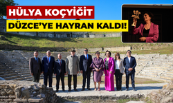 Hülya Koçyiğit “Konuralp Antik Kente” hayran kaldı