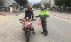 Burdur Emniyetinden motosiklet kullanıcılarına sıkı denetim