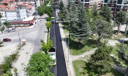 Isparta Gölcük Caddesi asfaltlanıyor