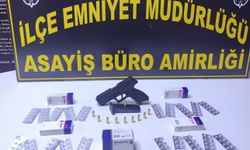 Alanya’da ruhsatsız tabanca ve uyuşturucu ele geçirildi