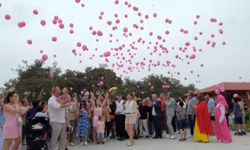 Balonlar, kampanyası tamamlanan SMA'lı Arven için gökyüzüne bırakıldı