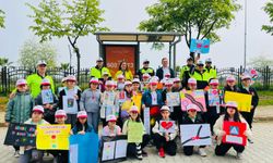 Yeşilgiresun İlkokulu Trafik Haftası çalışması